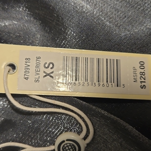 Max Studio Gunmetal Gray Iridescent Bias Cut Elastic Waist Maxi Skirt Size XS - Picture 6 of 10